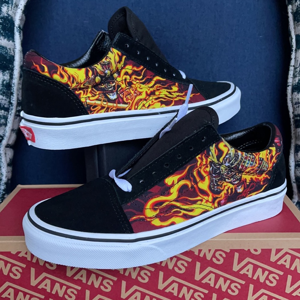 Vans Old Skool Samurai Rising Black/True White MENS - Picture 1 of 16